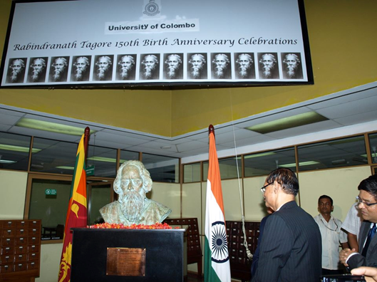 Unveiling of the bust of Rabindranath Tagore  5